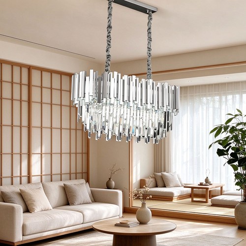 Lustre cristal argenté - en,