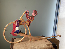 Jouet ancien bois: Cycle à pousser-vélo-Bicyclette - French wooden push bike