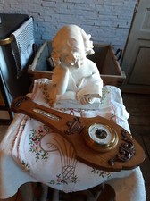 Ancien Baromètre / Thermomètre mural de style louis xvi, Hauteur 50,5 cm