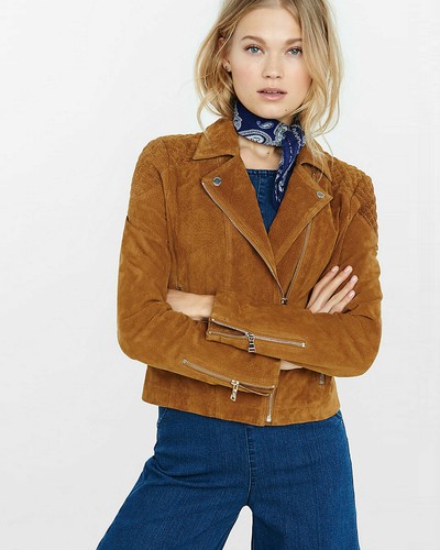 Express genuine suede moto - express,