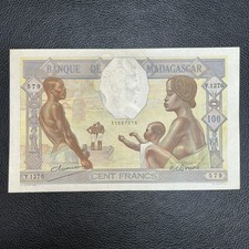 Madagascar - Billet de 100 Francs (1937) P-40 SUP / XF [BMG01]