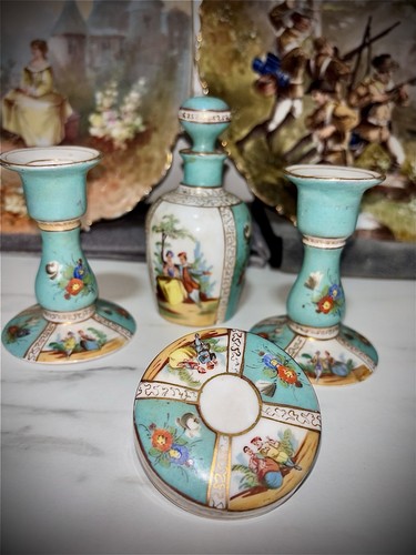 Rare ensemble toilette - de,