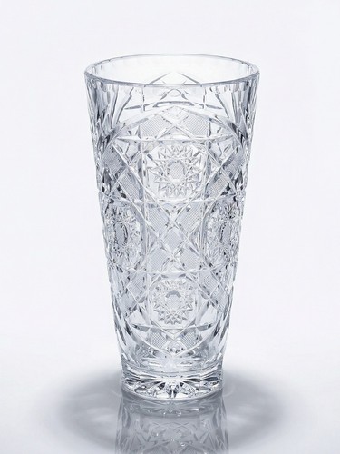 Grand vase cristal taillé - vase,
