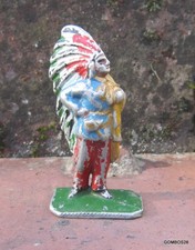 FIGURINE ALUMINIUM LR FAR WEST / SOLDAT CHEF INDIEN  NO QUIRALU AILOR  ALUDO