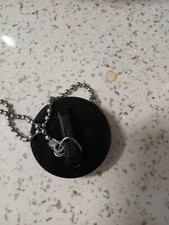 4.4cm Noir Bain Douche Évier Cuisine Prise Vidange Remplacement Caoutchouc 45mm