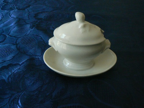 Ancien moutardier pot a - ancien,