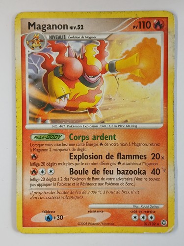 Carte pokémon maganon - carte, fr