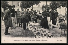 CPA Issoudun, Le Marché à la Volaille, Place de la République 