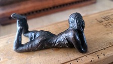 Nu Féminin - Bronze - Sculpture - signé - CURIOSA - Authentique - NJ-01