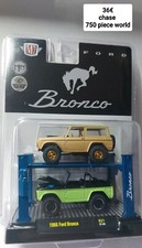 M2 machines 1:64 🇨🇵 Auto-lift 1966 ford bronco duo + pont  chase 750 world