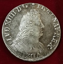 France , Louis XIV ou XIIII , 1/2 Écu aux Palmes , 1694 W  Lille