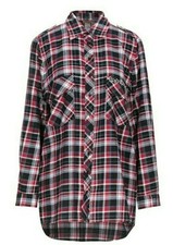 Chemise Femme À Carreaux, Modèle Biker, Philippe Matignon, Neuve. Remisée