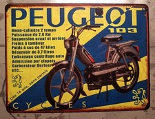 plaque métal vintage Peugeot