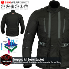 Veste De Moto Avec Armure Imperméable Thermique En Textile Pour Hommes Biker CE