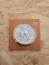 Baromètre Marine Mural Bois Laiton 115mm