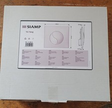 SIAMP Plaque Yin Yang blanche