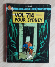 Édition originale Tintin « Vol 714 pour Sydney » 1° édition B37 1968 Belgique