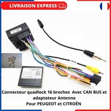 Câble Adaptateur Faisceau Autoradio Antenne Peugeot Citroen Avec décodeur CANBUS