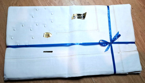 Ancien grand drap metis brode - ancien,