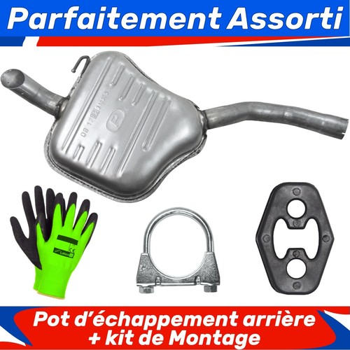 Pot échappement arrière - pot,
