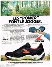 PUBLICITE ADVERTISING 095  1980  POWER  SERNELLE chaussures jogging