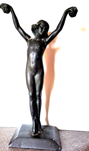 Sculpture art deco plâtre - sculpture,