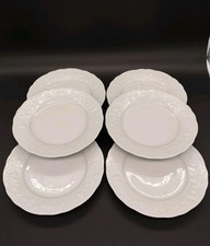 Philippe Deshoulières Limoges - 6 assiettes plates porcelaine blanche California