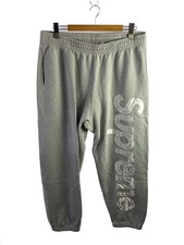 Pantalon De Sudation Appliqué Satin Supreme 24AW/XL/Coton/GRIS/Uni D'occasion