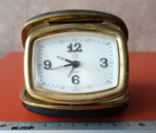 Réveil mécanique en laiton en boite - fonctionne bien - marque UTI 2 JEWELS GERM