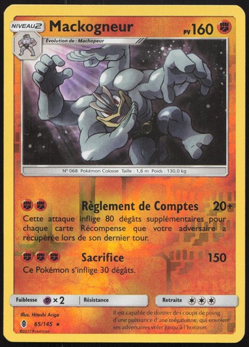 Carte pokémon mackogneur - carte,