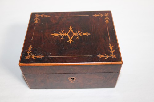 Ancien coffret marqueterie - ancien, en