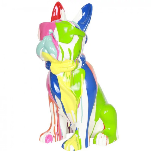 Statue chien bouledogue