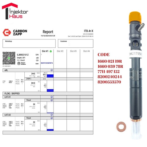Ejbr02101z injecteur delphi - ejbr02101z,
