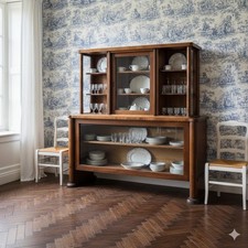 Meuble Vitrine Vintage Plaqué