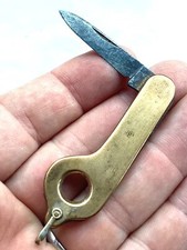 COUTEAU COUPE CIGARE MILLER BROTHER MÉRIDIEN USA 1870-1925 KNIFE CIGAR CUTTER