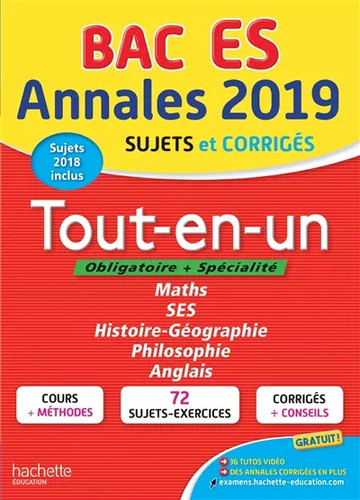 Annales bac 2019 tout - annales,