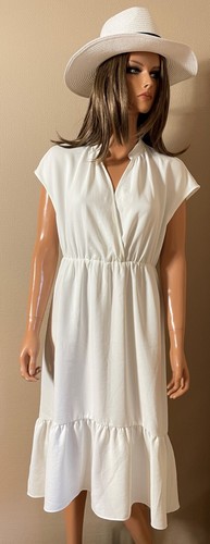 Robe longue blanche - , zara