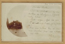 Cpa Carte Photo Paris Bois de