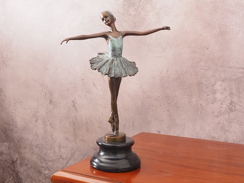 Sculpture bronze ballerine - en,