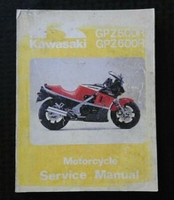 1985 Kawasaki 500 600 GPZ500R GPZ600R Moto Service Réparation Manuel 1st Ed
