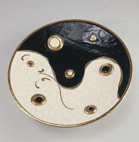 Superbe grand plat emaux de - plat,