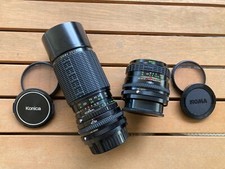 lot 2 lens Sigma Zoom-K  100-200mm 1:4.5 + Sigma mini-wide 28mm 2.8 FOR KONICA