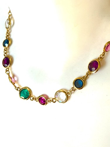 Collier chaîne sertis - collier, de