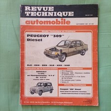 Revue Technique PEUGEOT 309 1.8 1.9 DGLD GRD SRD XLD XRD XAD rta 1987 309 Diesel
