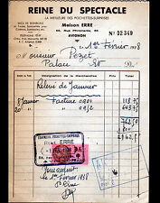 AVIGNON (84) SACS & POCHETTES SURPRISES "REINE DU SPECTACLE /  Maison ERRE" 1938