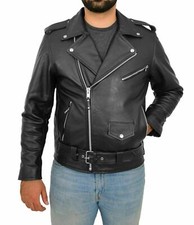 Blouson de moto en cuir pour