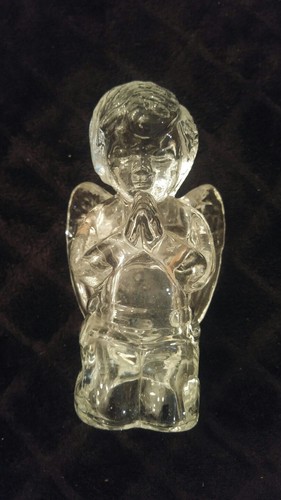 Vintage clear glass child - clear,