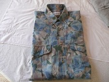 Georges RECH chemise manches longues 100 % coton motif fleuri taille 40 NEUVE TB