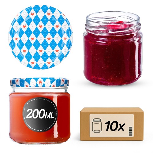 Lot bocaux en verre - 10,