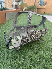 Porte Bouteille En Métal Argenté Motif Vignes 